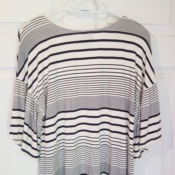 Knapp Studio Knit Top NWT Medium Off White Black - Picture 5 of 6